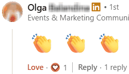 Ольга, ивенты и маркетинг, написала: Отличная работа.